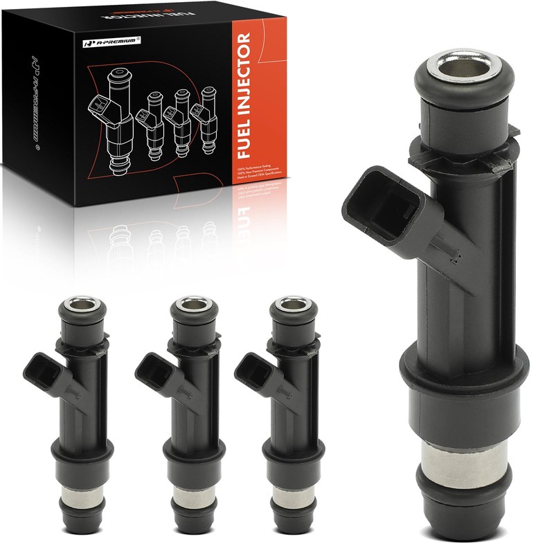 A-Premium 4 Holes Set of 4 Fuel Injectors Compatible with