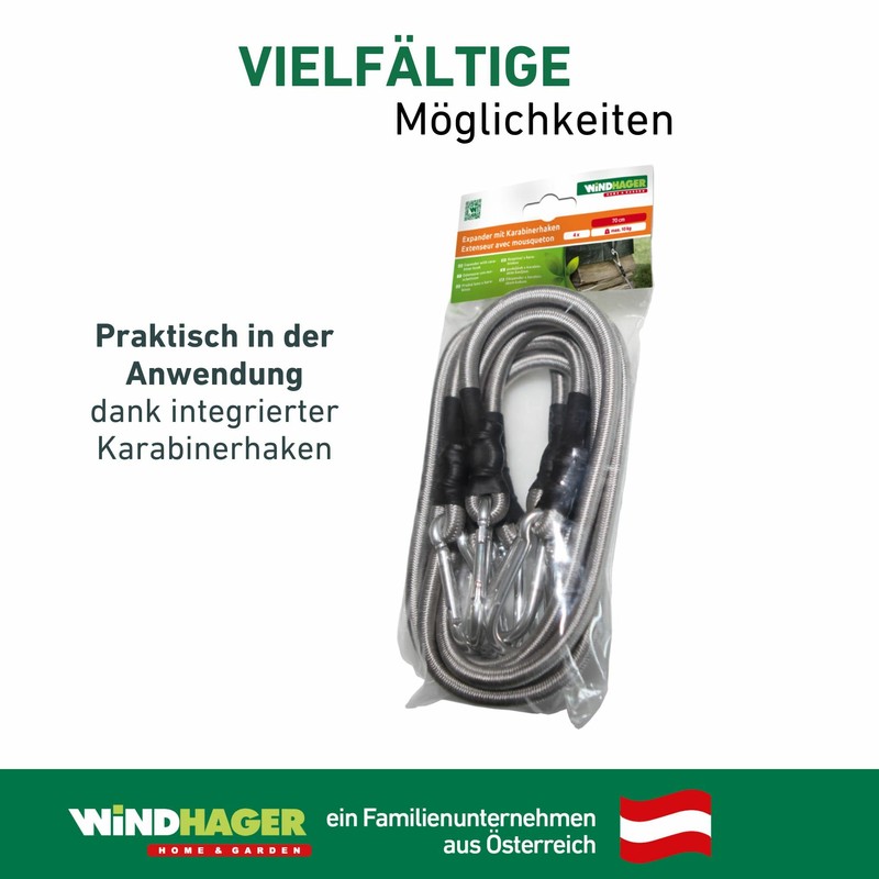 Windhager Spring Hook Expander Rope Safety Elastic Rope Tarpaulin Rope