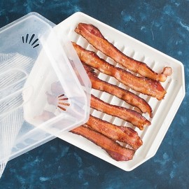 Nordic Ware Compact Bacon Tray with Lid