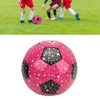 Children Soccer Ball Size 3 Pink Inflatable PU Rubber Liner