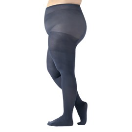 CALZITALY Plus Sizes Anti-Chafing Opaque Tights | 60 DEN | L - 4XL | Black | Italian Hosiery (3XL, Blue Jeans)