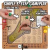 Tabletop Dice Golf Game - Portable Wooden Board Game for