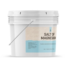 Pure Original Ingredients Salt of Magnesium (1 Gallon) Pure Epsom Salt, Unscented, Natural Skin Scrub