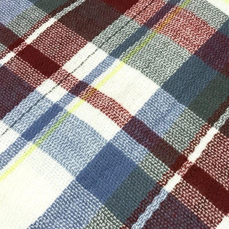 Wrapables® Plaid Print Winter Infinity Scarf, Gray and Wine