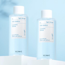 Scentnic SCINIC The Simple Vegan Calming Toner for Sensitive Skin 300ml (1+1)