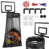 Over the Door Basketball Laundry Hamper, Hanging Laundry Basket with