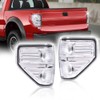 Chrome Trim Halogen Tail Lights Replacement Set Compatible with 2009-2014
