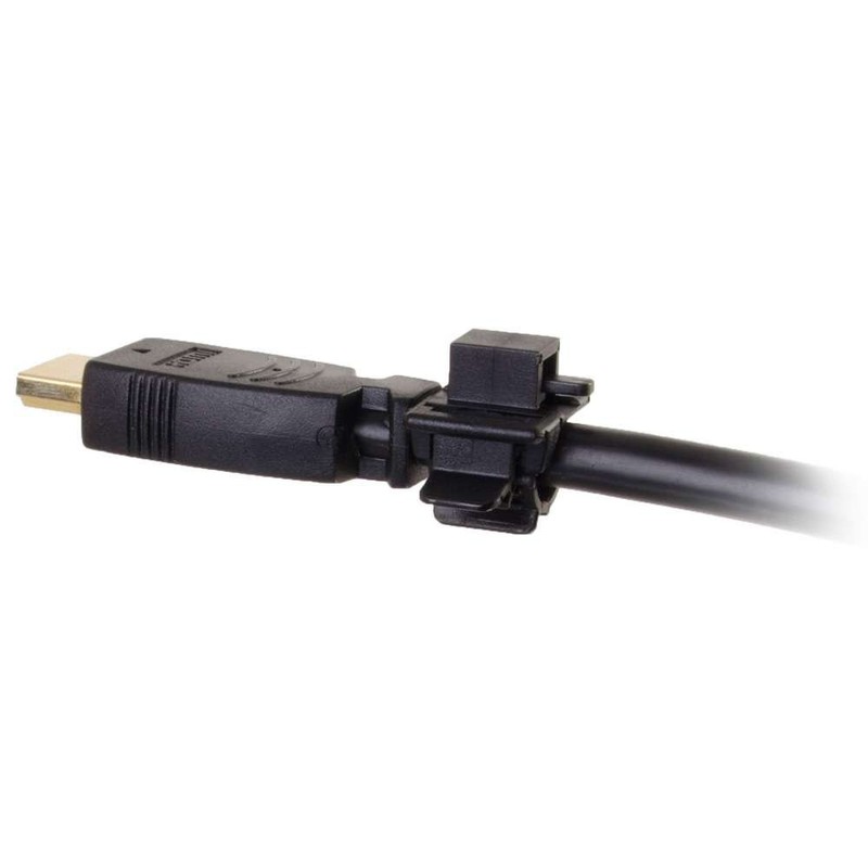 Legrand - C2G HDMI Cable Lock, Black HDMI Cable Locking