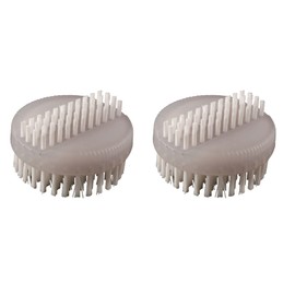 haug bürsten Nail Brushes Double-Sided with Nylon Bristles 6.6 - 2 Pieces - Colour: Ice - Dimensions: 75 x 60 x 30 mm - Made in Germany
