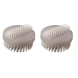 haug bürsten Nail Brushes Double-Sided with Nylon Bristles 6.6 - 2 Pieces - Colour: Ice - Dimensions: 75 x 60 x 30 mm - Made in Germany