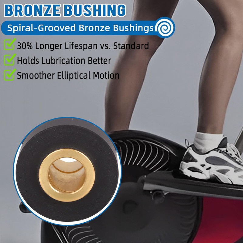 Replacement Roller Wheels for Eclipse 1100HR/A Elliptical - Enhanced PU