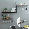 MAIKAILUN Wine Rack Wall Mounted Corner 3 Tier, Hanging Floating