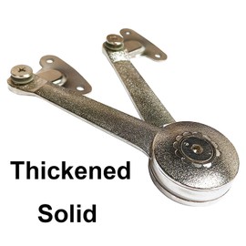 Qrity 2 PCS Adjustable Lift Up Stay Support Hinge - Bidirectional Operation - Support Up to 20KG - Opening Angle 75/90/110