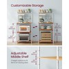 VASAGLE Kitchen Bakers Rack with Power Outlet, Coffee Bar 4-Tier