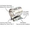 Blueshyhall Exhaust Clamp, Pipe Connector Stainless Steel with M10 Galvanised