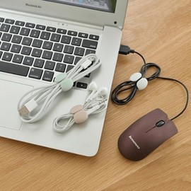Earphone cable management wire storage