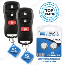 RemoteSuperMarket 2 For 2008 2009 2010 2011 2012 2013 Nissan Frontier Xterra Car Remote Key Fob