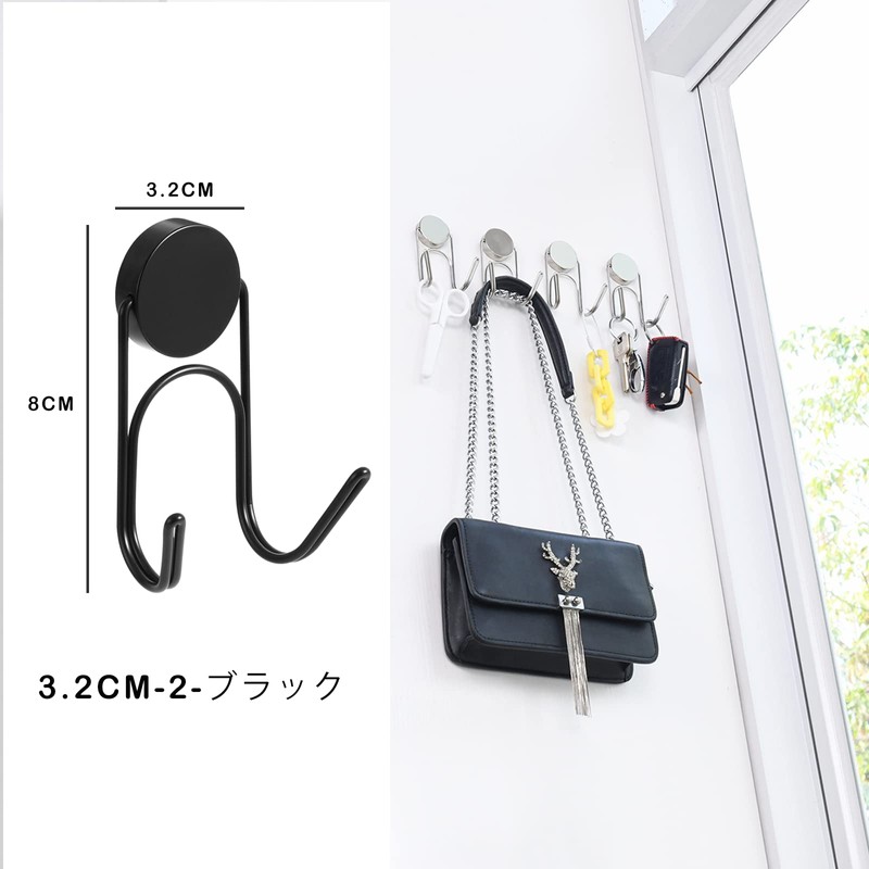 4pcs Magnetic Hooks Strong Magnets Neodymium Pin Magnet Hooks Wall