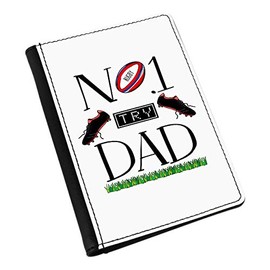 No.1 Dad Rugby Passport Holder Cover