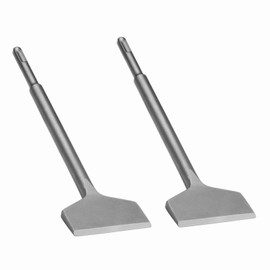 Firecore 2Pcs SDS Plus Chisel 3-inch Wide Cranked Angled Bent Tile Removal Chisel Tool (3”X10”) FS18310