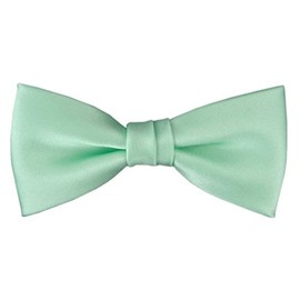TigerTie Small children Baby bow tie in mint all-one-color - size 29 bis 50 cm Neck circumference adjustable + storage box