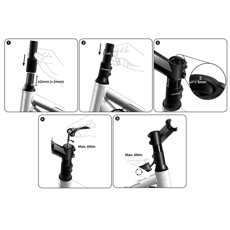 BBB Cycling Cycling Tubeextend Steerer Extender, Black, 28.6 mm UK