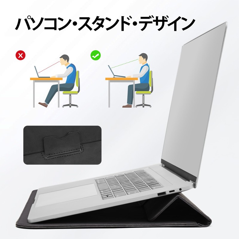 Omnpak Foldable PC Stand 13-13.6" MacBook Air M3/M2/M1 2024-2018/13" MacBook