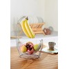 Jiallo Silver Fruit basket with Banana Hanger