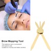 Fabater Brújula Regla para Cejas Posicionamiento Preciso Ajustable Herramienta de