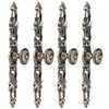 4 Sets Bronze Round Handles Cabinet Single Hole Pulls Furniture