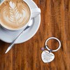 Rebundex Keyring with engraving heart gift for daughter for Christmas,