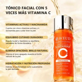 Kit Facial Tónico Vit C Antioxidante + Sérum Iluminador Weud