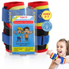 Nipit (2 Pack) - Most Effective Thumb Sucking Deterrent for Kids, Age 2-7, Stop Finger Sucking Naturally in 5-21 Days, Ideal for Toddlers, Includes Motivating Chart & Stickers & Program