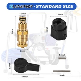 2025 New Upgraded 700258 Prime Spray Valve Kit,Drain Valve Compatible with Titan 440 540 640 740 Aftermarketr Airless Paint Sprayer,Replace Airless Spray Painting Machine Accessories