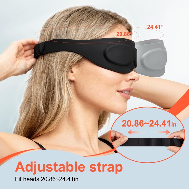 TSYL Travel Sleep Mask: Ultra Lightweight 3D Contoured Sleep Eye