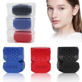 Jaw Trainer, Pack of 6 Jawline Trainer, Jaw Relaxation Effective, TJ Motion Jaw Original, Double Chin Remover, Face Trainer, Faceformer, Jawliner, Neck Trainer Against Wrinkles & Anti-Wrinkles