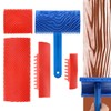 5 Pack Wood Grain Tool,Woodgraining Tool Kit,Texture Pattern with Handle