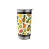 Fruit Pattern Pineapples Mangoes & Kiwis Stainless Steel Insulated Tumbler