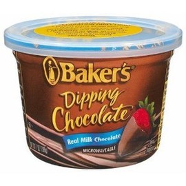 Baker's, Dipping Chocolate, Real Milk Chocolate, 7-Ounce Microwavable Bowls(Pack of 2)