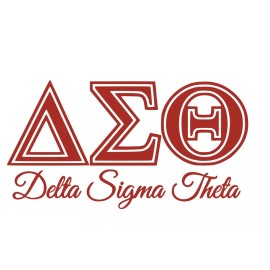 Oracal Delta Sigma Theta  Sorority Standard Sticker Decal Laptop Water Bottle Car 1913 - 4 inches