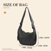 AdiStylinno Crescent Crossbody Bag for Women Men, Nylon Shoulder Bag