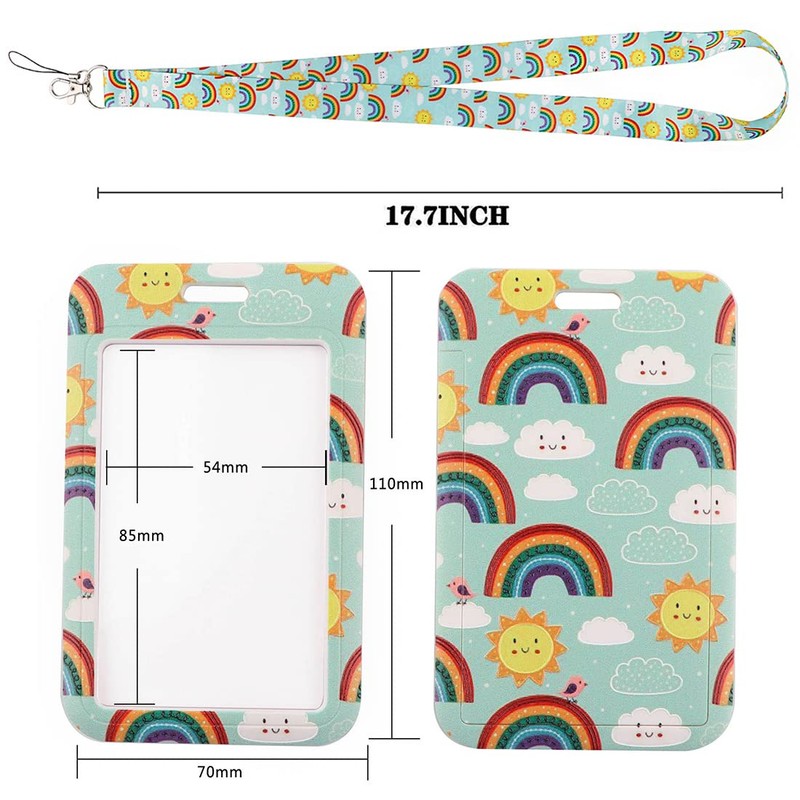 Teegxddy 1 x lanyard with card holder, neck strap with