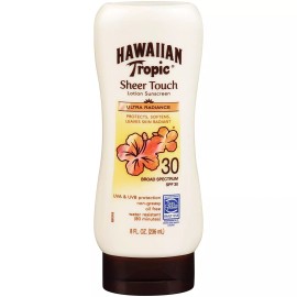 Hawaiian Tropic SPF 30 Lotion Sunscreen Sheer Touch Ultra Radiant Soft Skin 8oz