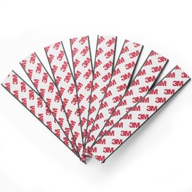 Orange Ari Magnetic Strips with Adhesive Backing, Strong Magnet Tape for Crafts, DIY Projects, and Organization, Flat Package (8 PCS, 6.3''x1''x0.118'')