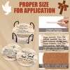 Dandat 12 Pcs Christian Coasters for Drinks with Bible Verses
