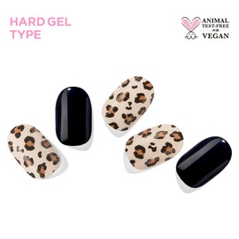 EDGEU [EDGEU]Leopard Black Nail Strips