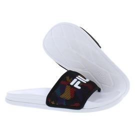 Fila Drifter Lux 90s Slide Womens Shoes Size 12, Color: White/Gold/Red