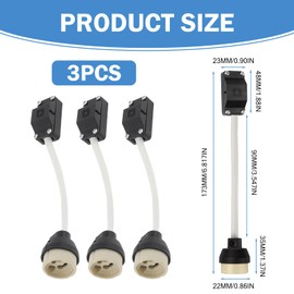 3 PCS GU10 Lamp Holder, High Temperature Resistant GU10 Adapter, 2A 250V Gu10 Sockets with Terminal Blocks for Halogen Bulbs, Spotlights and Downlights Mains Connector Adapter (3Pcs White)