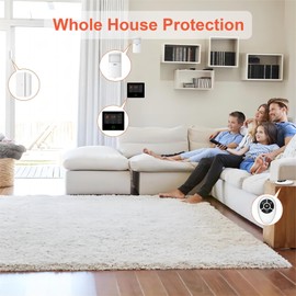 Mengshen WiFi Tuya Alarm System for Home Security, 7-Piece Kit Include Doorbell Door Window Sensor Motion Detector Remote Control with Smart Life and Tuya App Alert 24/7 Monitoring