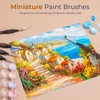 Nicpro 15PCS Miniature Paint Brushes, Model Paint Brush Set with
